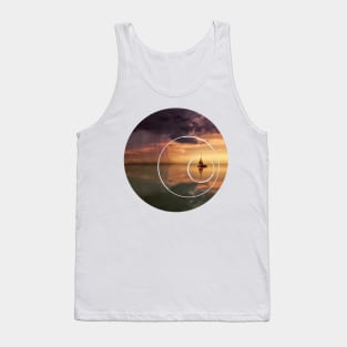 Out at sea paradise Geometric Artwork Tank Top